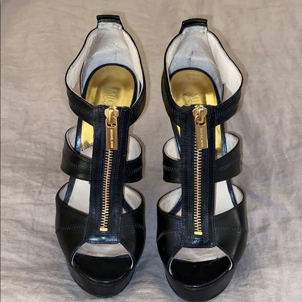 Michael Kors Black Berkley Platform Shoes